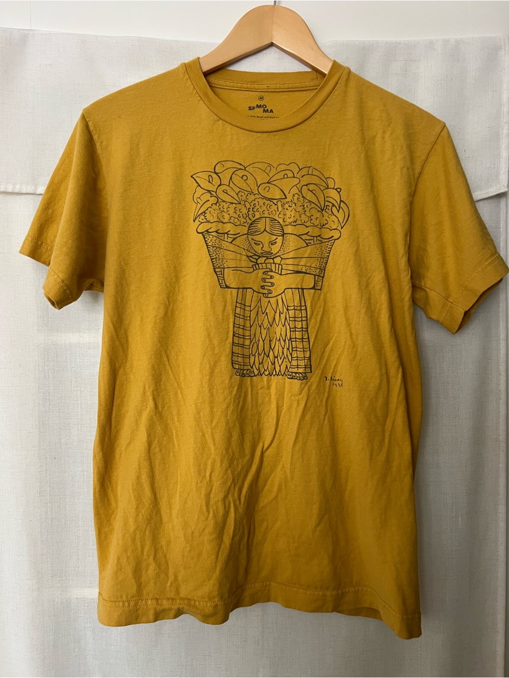 MOMA Diego Rivera Mustard Graphic Cotton T‑Shirt